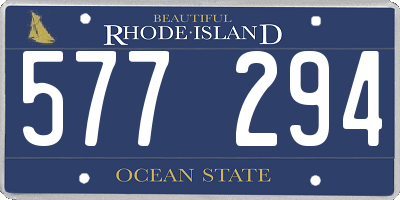 RI license plate 577294
