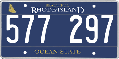 RI license plate 577297