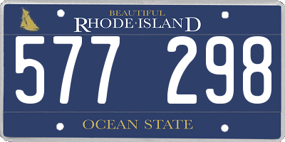 RI license plate 577298