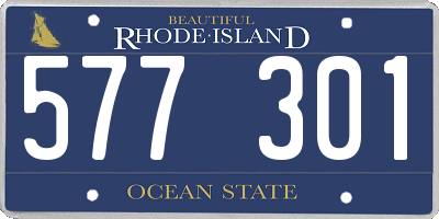 RI license plate 577301