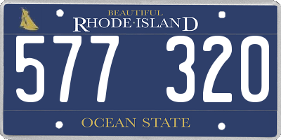 RI license plate 577320