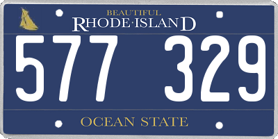 RI license plate 577329