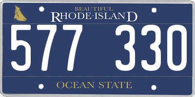 RI license plate 577330