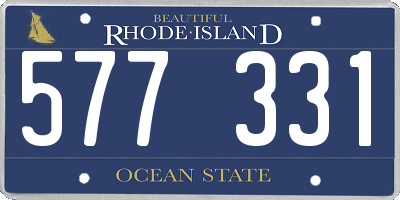 RI license plate 577331