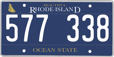 RI license plate 577338