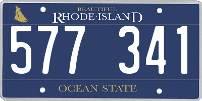RI license plate 577341