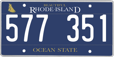 RI license plate 577351