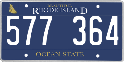 RI license plate 577364