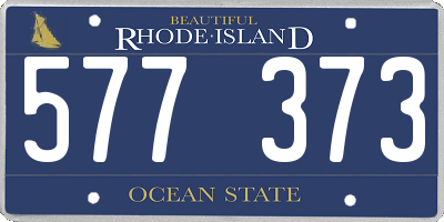 RI license plate 577373
