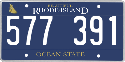 RI license plate 577391