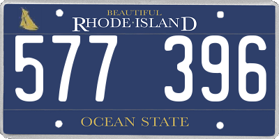 RI license plate 577396