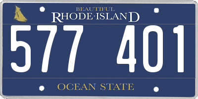 RI license plate 577401