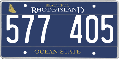 RI license plate 577405