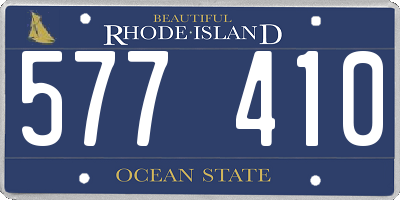 RI license plate 577410