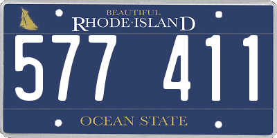 RI license plate 577411