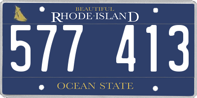 RI license plate 577413
