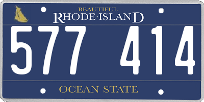 RI license plate 577414