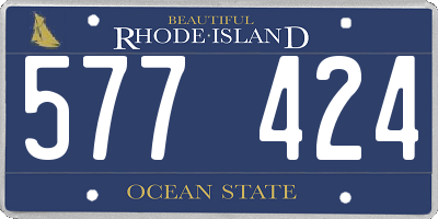 RI license plate 577424