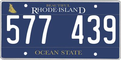 RI license plate 577439