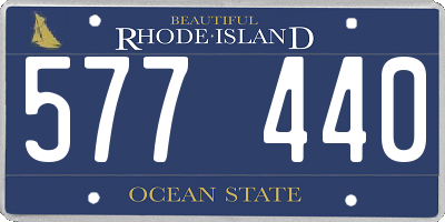 RI license plate 577440