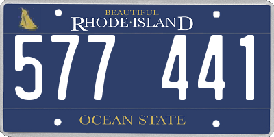 RI license plate 577441
