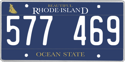 RI license plate 577469
