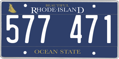 RI license plate 577471