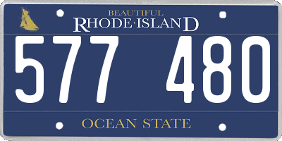 RI license plate 577480