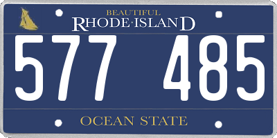 RI license plate 577485