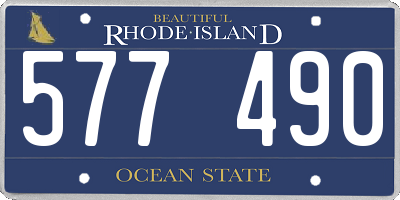 RI license plate 577490