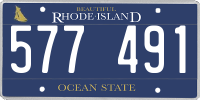 RI license plate 577491