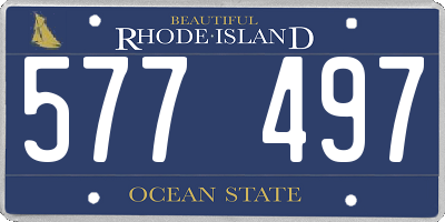 RI license plate 577497