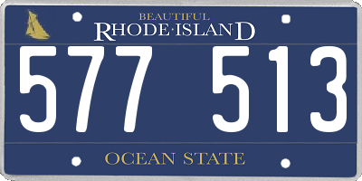 RI license plate 577513