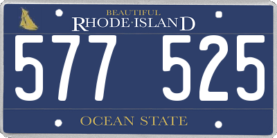 RI license plate 577525