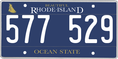 RI license plate 577529