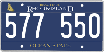 RI license plate 577550