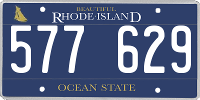 RI license plate 577629