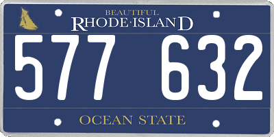 RI license plate 577632
