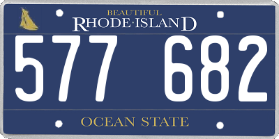 RI license plate 577682