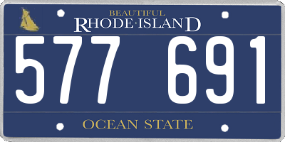 RI license plate 577691