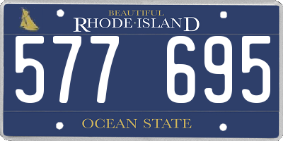 RI license plate 577695