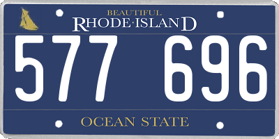 RI license plate 577696