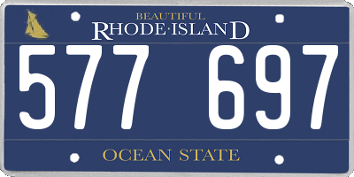RI license plate 577697