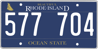 RI license plate 577704