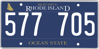 RI license plate 577705