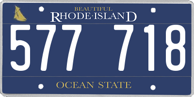 RI license plate 577718