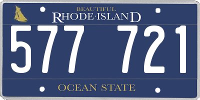 RI license plate 577721