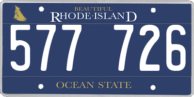 RI license plate 577726