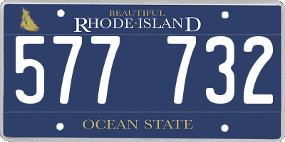 RI license plate 577732