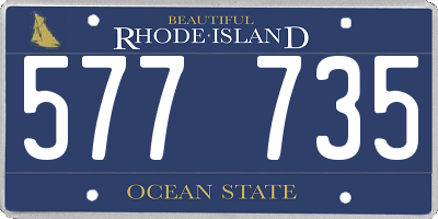 RI license plate 577735